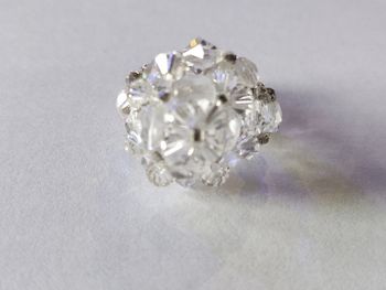Bague petite fleur perles