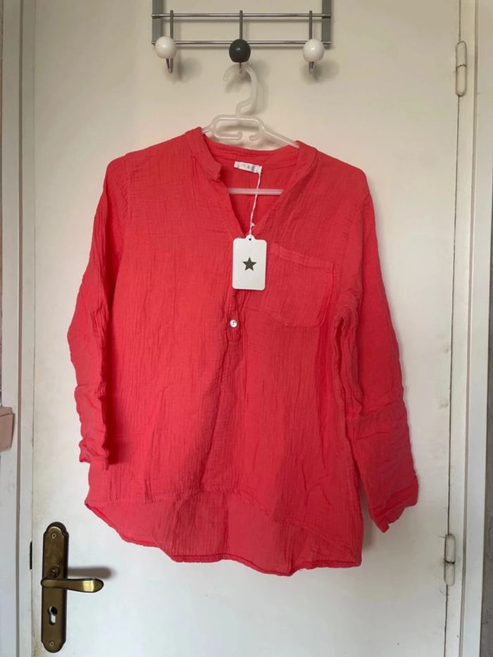 Blouse rose fluo