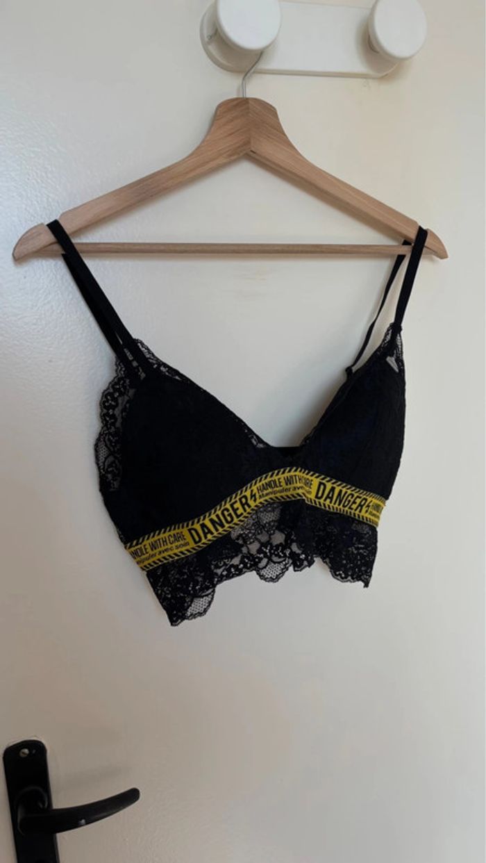 Soutien gorge en dentelle noir taille L undiz