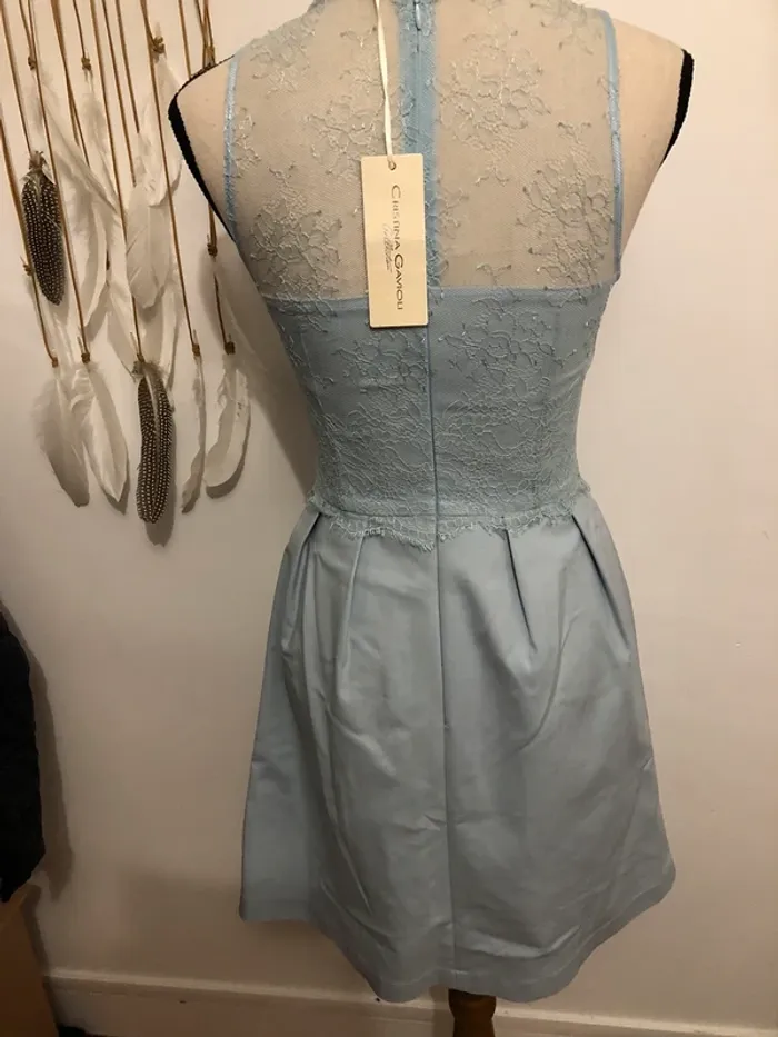 Robe bleu ciel Cristina Gavioli - photo numéro 3