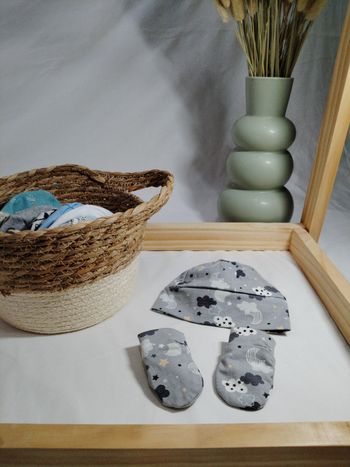 Ensemble bonnet mouffle