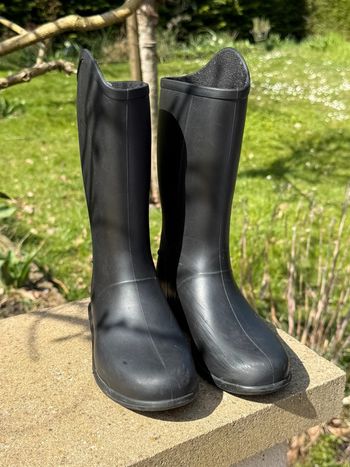 Bottes équitation enfant 100 noires