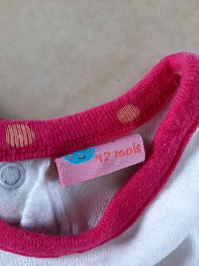 Body manches courtes fille 12 mois - photo numéro 3