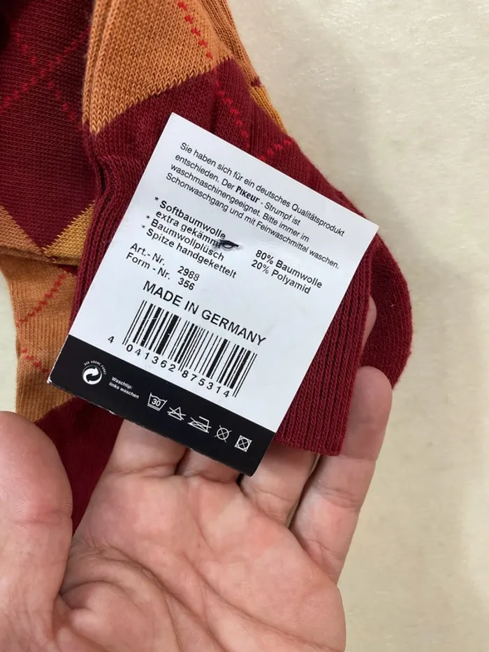 Chaussettes Pikeur – Rouge orangé – Taille 44-46 - photo numéro 3