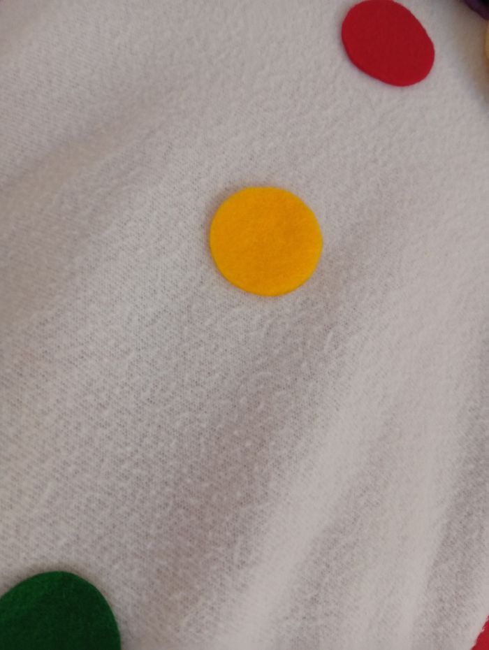 Rigolote combinaison clown multicolore M - photo numéro 5