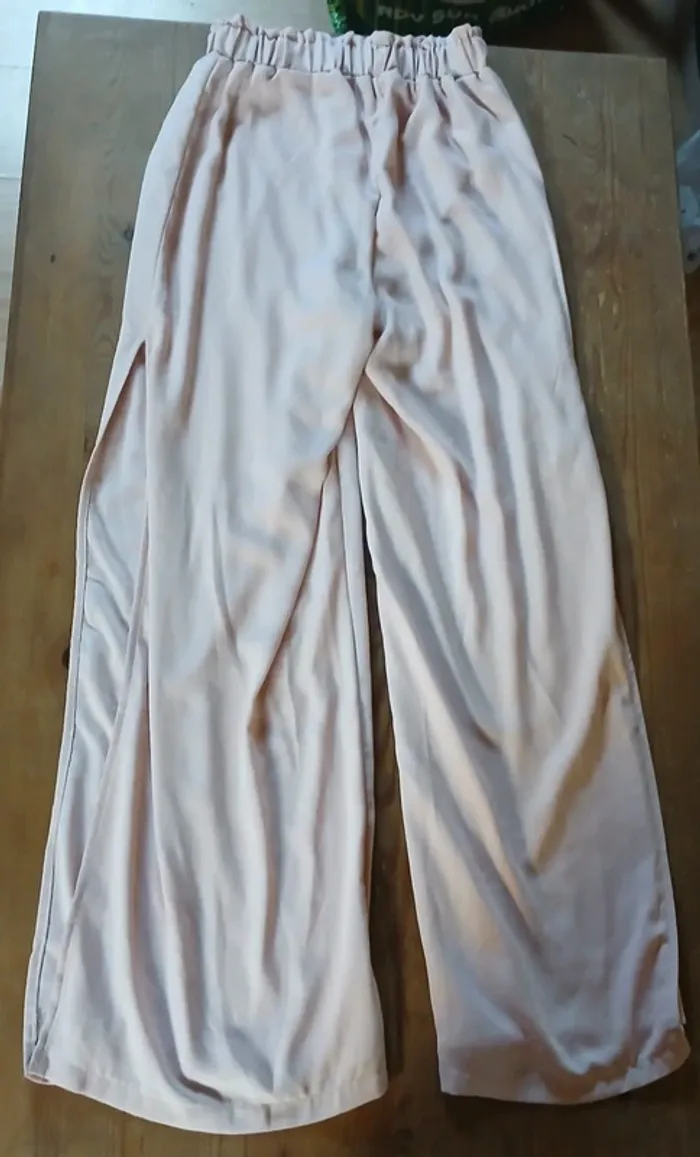 Pantalon large rose