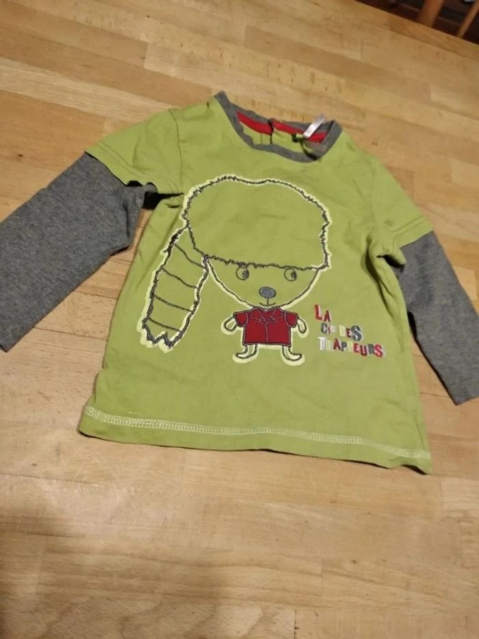 Tee shirt manches longues trappeur 18mois - photo numéro 2