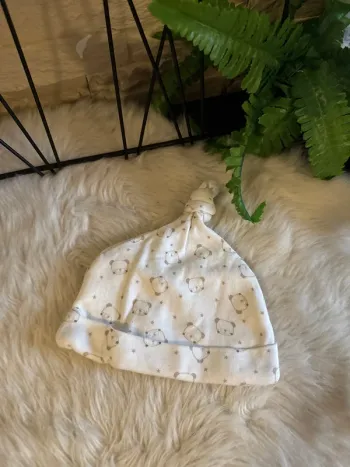 Bonnet de naissance - Mixte - Ourson