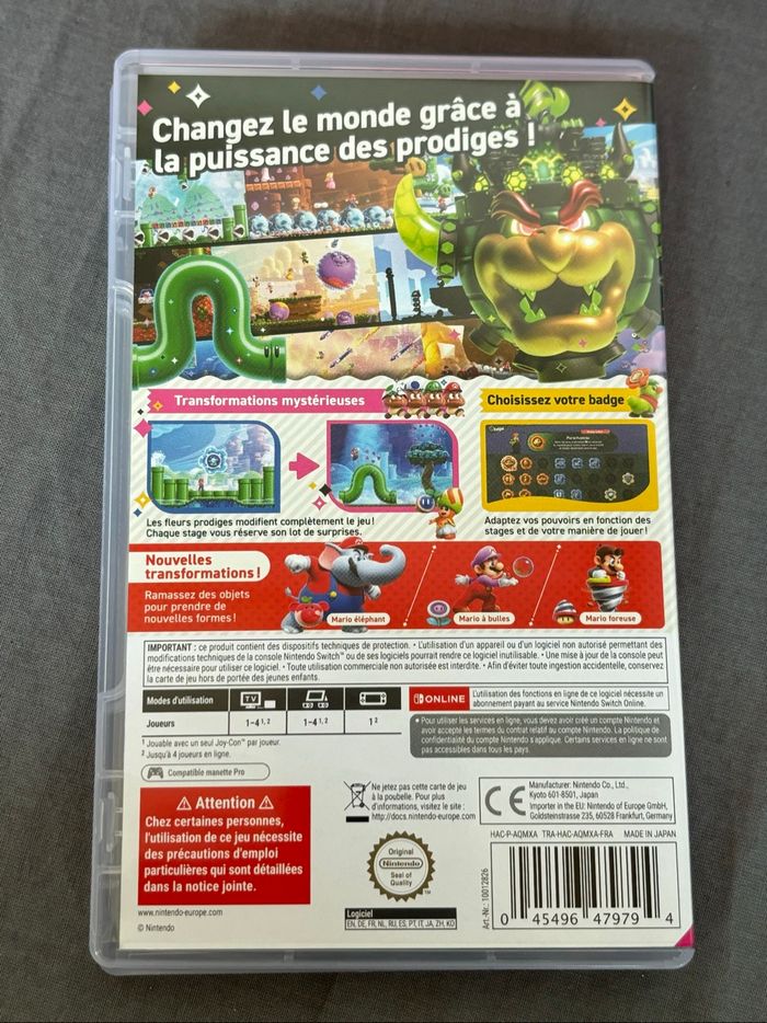Jeu switch super Mario bros wonder - photo numéro 3