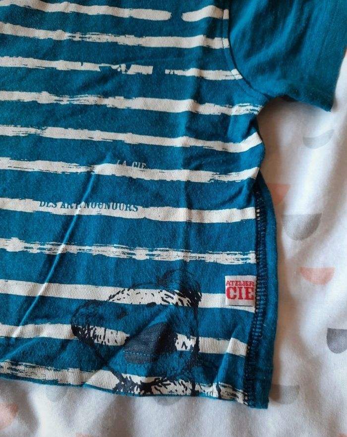 Tee-shirt rayé La Cie des Petits 6M - photo numéro 2