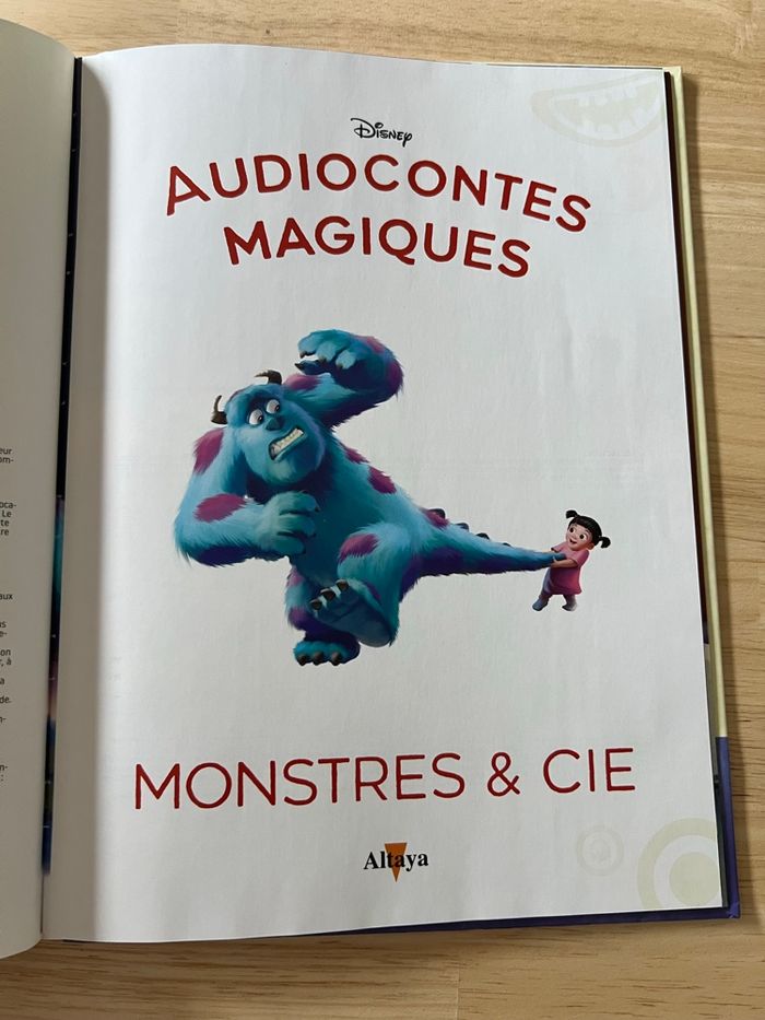 Livre Disney Audiocontes Magiques n°22 – Monstres & Cie – Bon État (Sans Figurines) - photo numéro 3