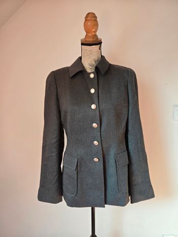 Blazer vintage Platine Paris – Modèle Équinoxe en flanelle, pièce rare