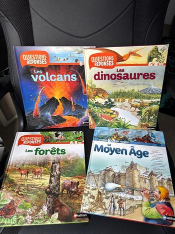 Lot 4 livres Nathan questions réponses 6/8 ans très bon état