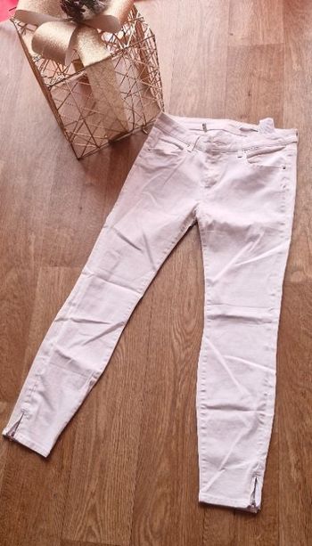 Pantalon blanc crème zara