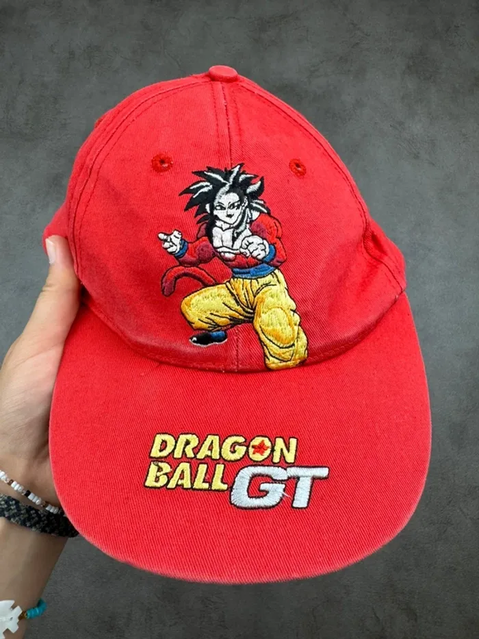 Casquette Vintage Dragon Ball GT Rare Rouge - photo numéro 2