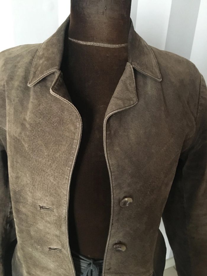 Veste 3/4 taille 38 croûte de porc/économise fdp envoi en petit format - photo numéro 5