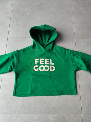 Sweat à capuche Vert monoprix neuf 10ans 