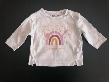 T-shirt manches longues imprimé 3 mois Gémo