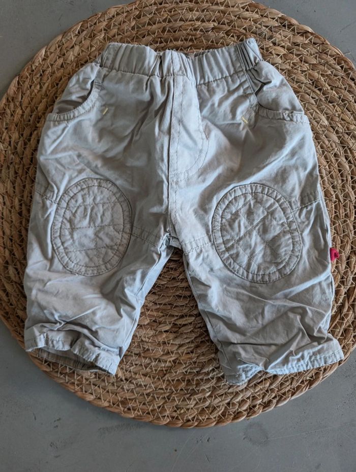 Pantalon doublé garçon gris clair T. 1 mois Orchestra comme neuf - photo numéro 2