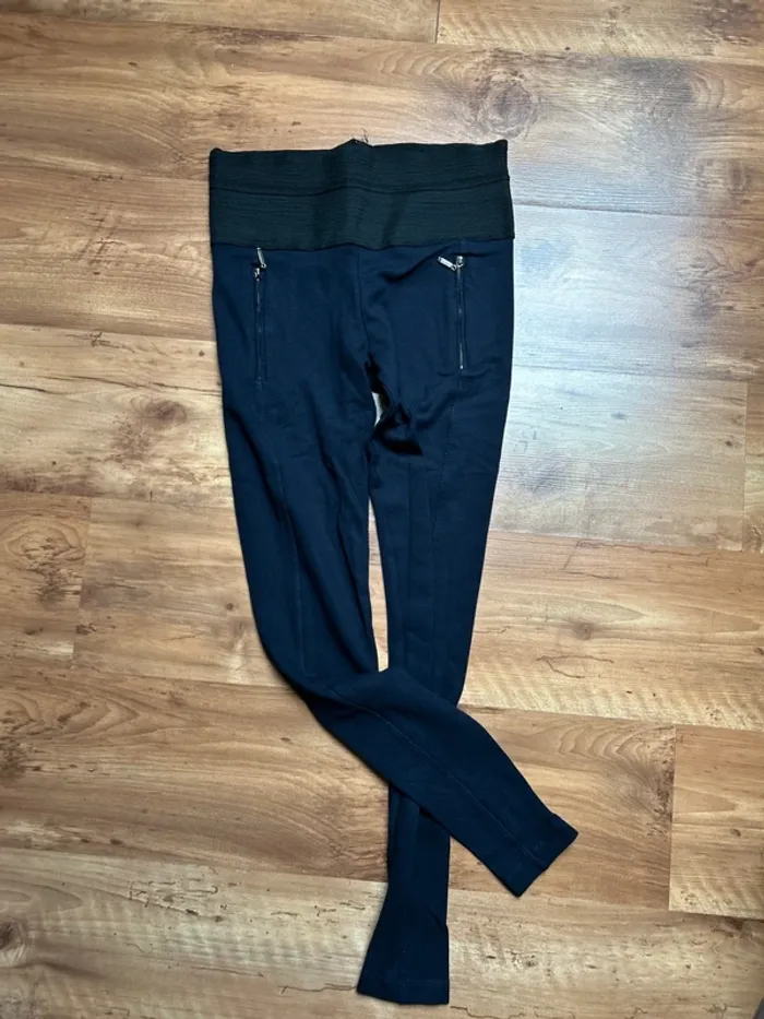 Pantalon legging Zara bleu marine