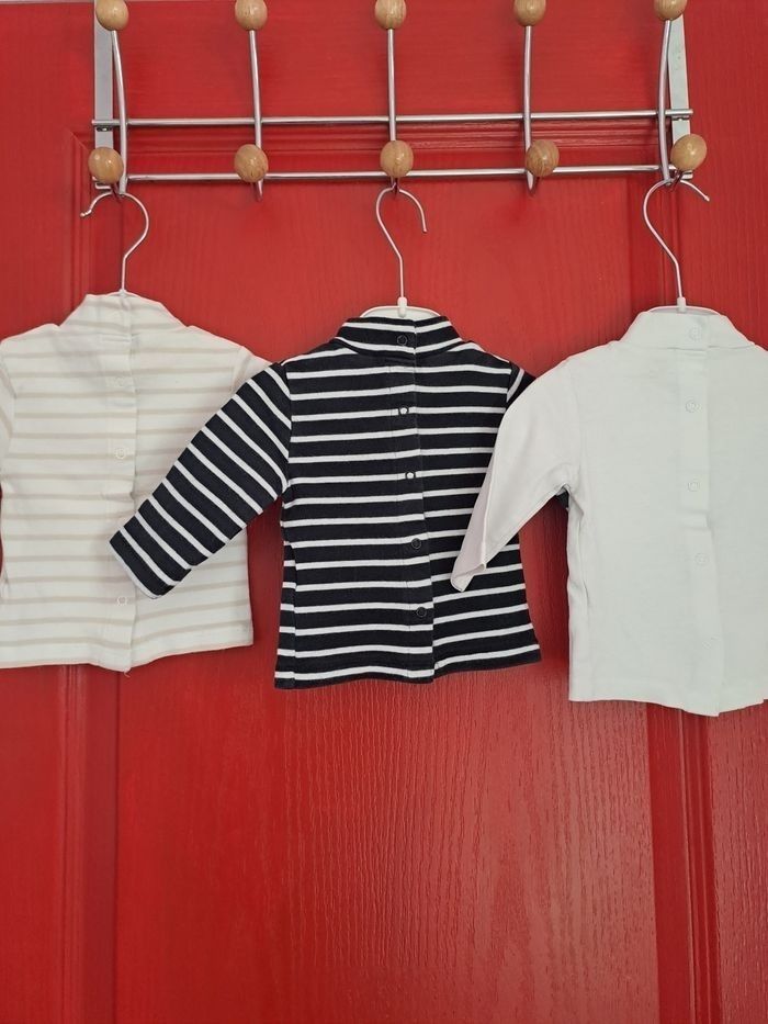 Lot t-shirts manche longue garçon 3 mois - photo numéro 9