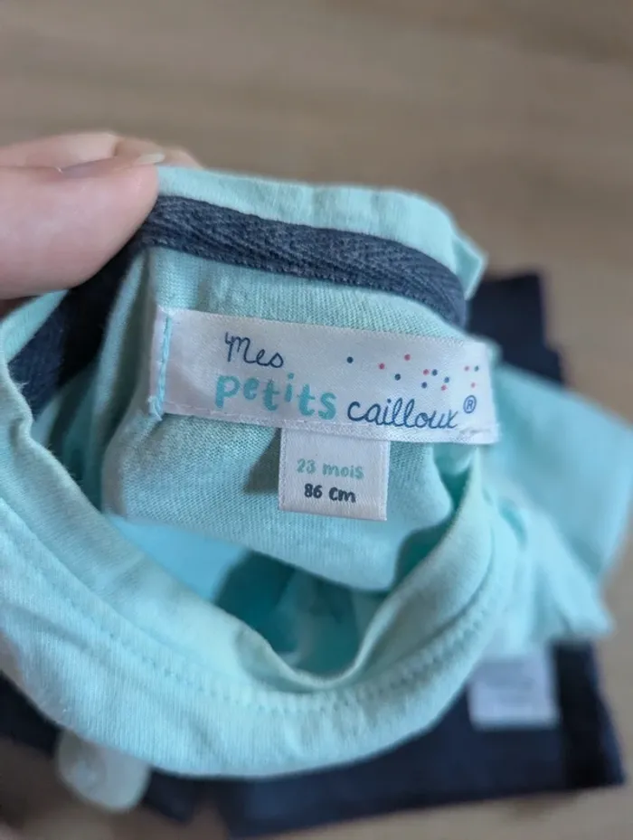 Ensemble short et t-shirt Mes petits cailloux 23 mois - photo numéro 5