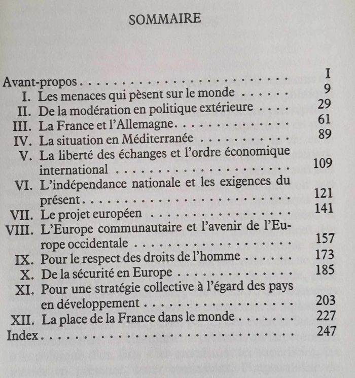 Raymond Barre Au tournant du siècle Principes et objectifs de politique étrangère - photo numéro 8