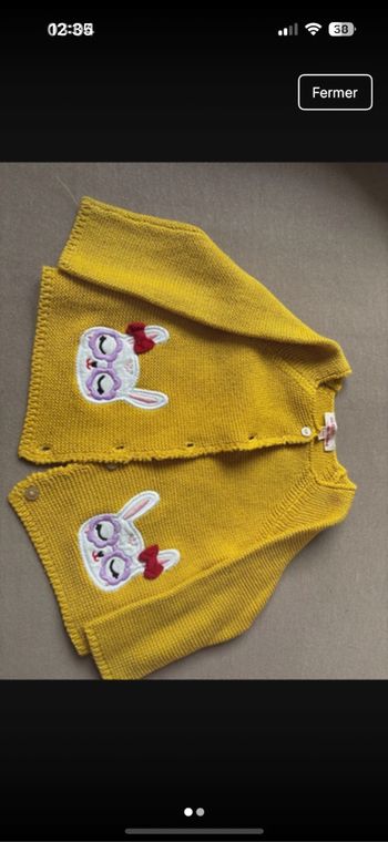 Gilet bébé fille