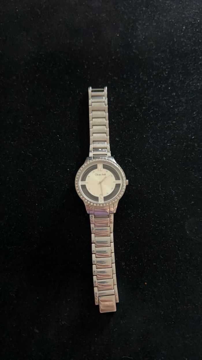 Montre Olivier Strelli argentée avec cadran à brillants - photo numéro 2