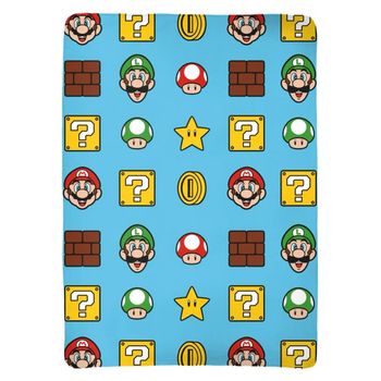 PLAID SUPER MARIO - NINTENDO - NEUF