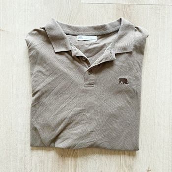 Farm Urban Polo Brun Homme logo brodé Exclusive Vintage Collection USA (Taille M)