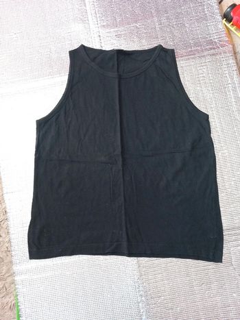Tee-shirt débardeur noir T38