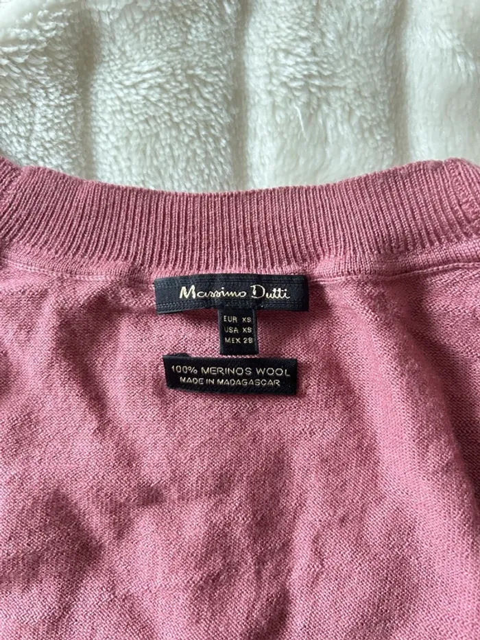 Pull mi saison col V Massimo Dutti XS - photo numéro 5