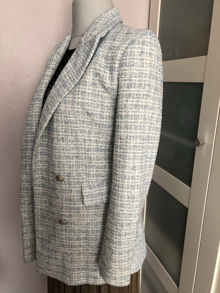 Blazer bleu et blanc - photo numéro 2