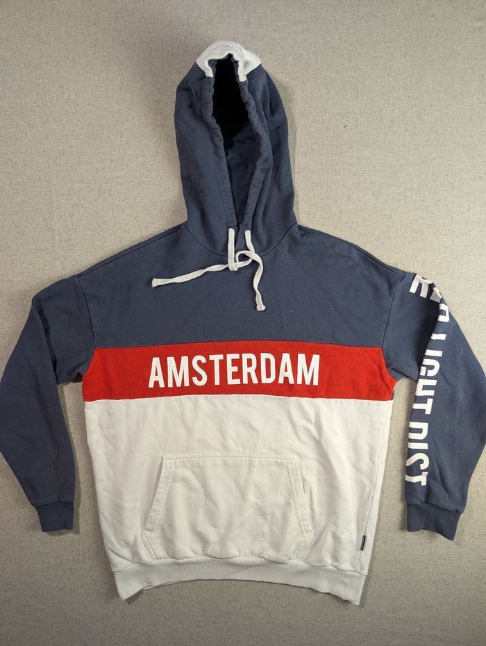 Hoodie YOUR TURN - Amsterdam Red Light District - Bleu/Blanc/Rouge - M - photo numéro 1