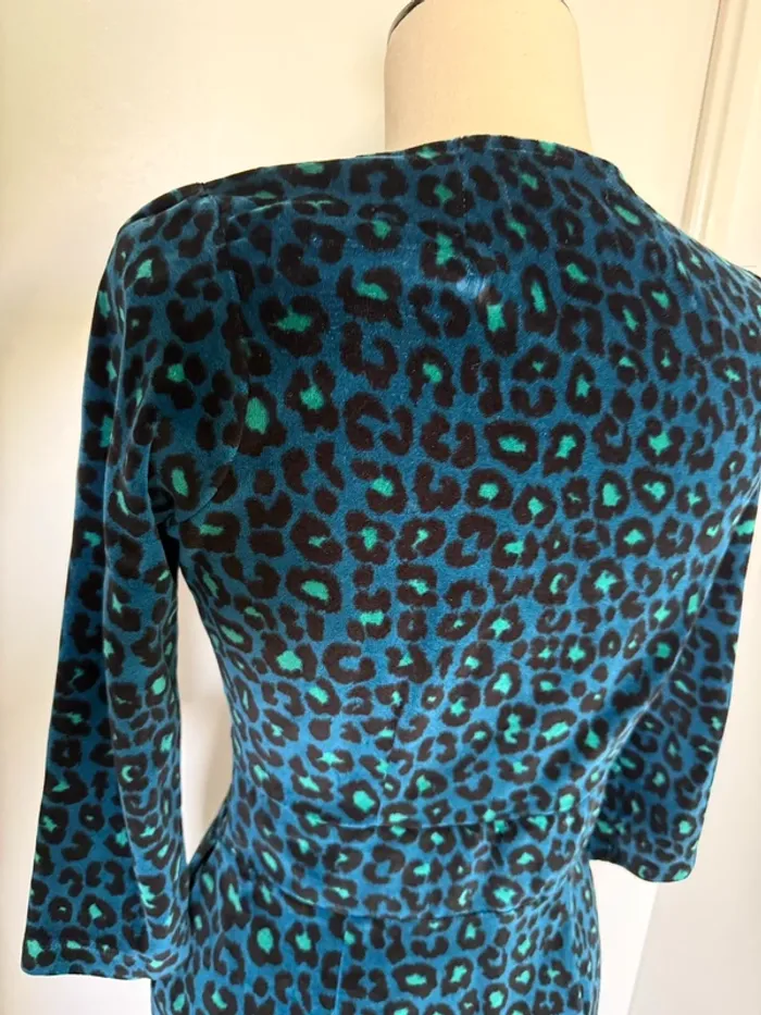 Robe en velours léopard King Louie Taille S - photo numéro 7