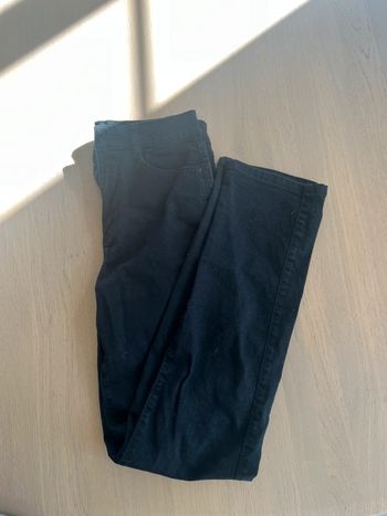 pantalon coupe droite noir fille