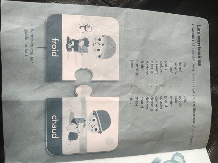 Jeu "Les contraires" - La petite école - photo numéro 5