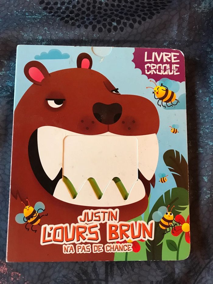 Livre croque Justin l ours brun n a pas de chance
