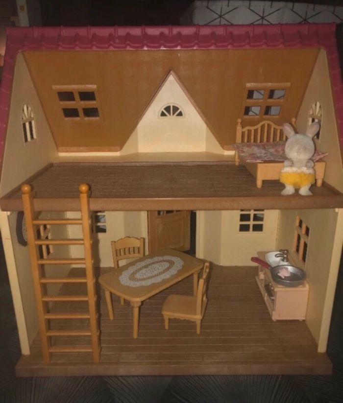Lots de deux petites maisons des sylvanian