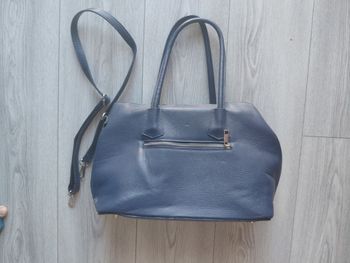 Sac en cuir bleu
