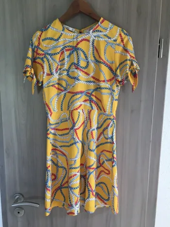 Robe été jaune motifs noeuds marins Mango T. M Neuve 😍