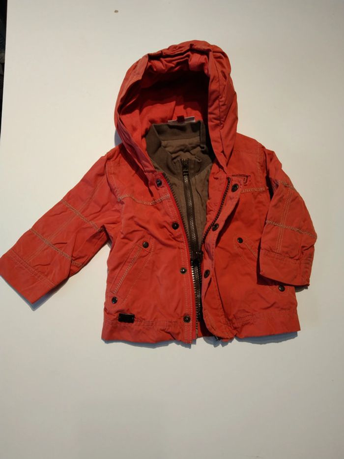 coupe vent manteau été orange catimini garcon 6 mois