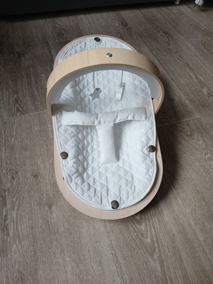 Jouet transat poupon vertbaudet en bois - photo numéro 4