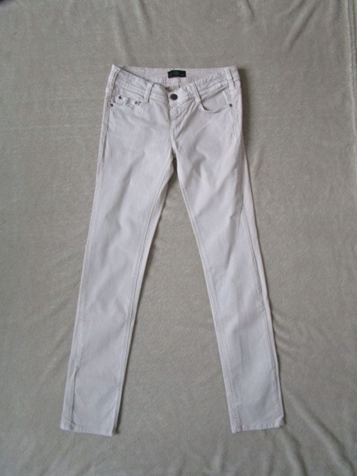 Pantalon slim beige Cimarron 39 TBE