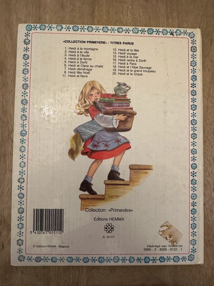 État satisfaisant - Livre ancien vintage Heidi déménage Hemma collection Primevère - photo numéro 2