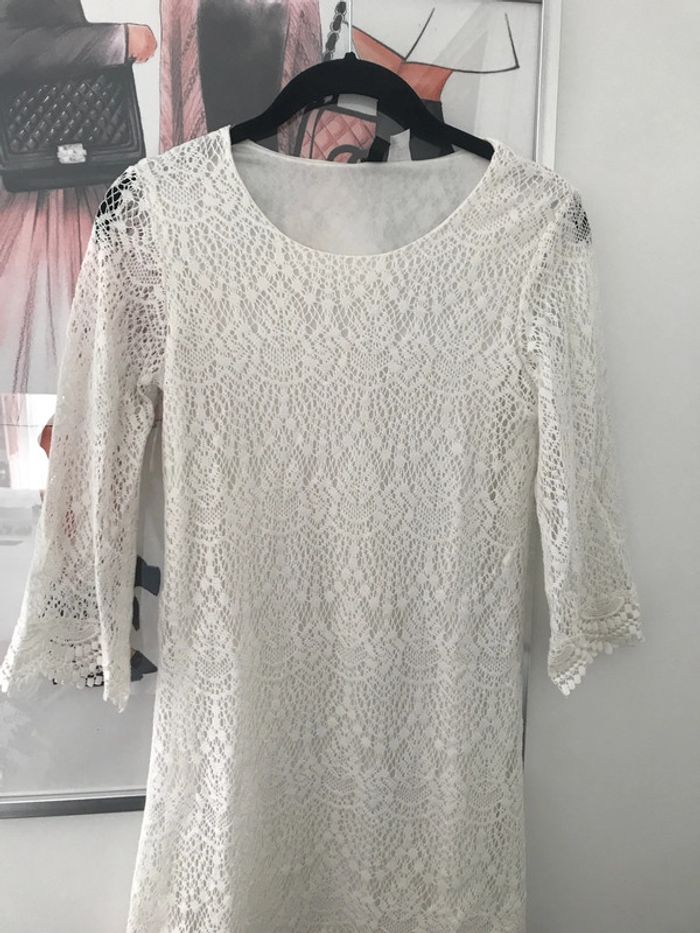 Robe crochet manches évasées H&M XXS - photo numéro 3