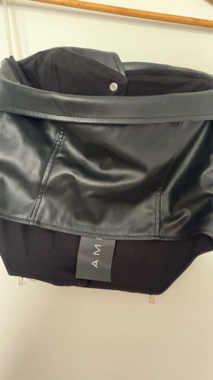 Haut bustier femme neuf étiquette similicuir - photo numéro 7