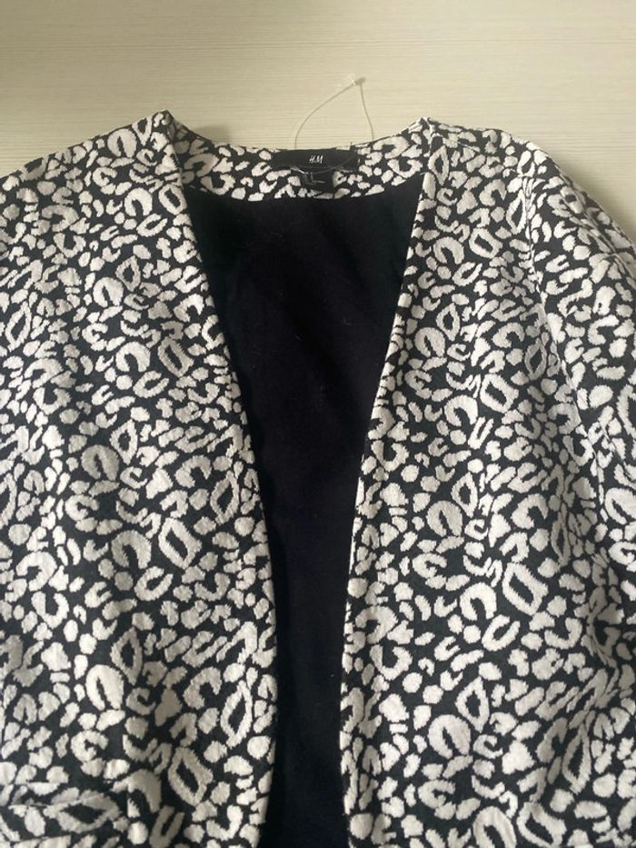 Blazer blanc et noir H&m - photo numéro 3