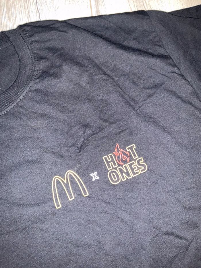 Tee shirt noir McDo Hot sauce manches courtes - photo numéro 7